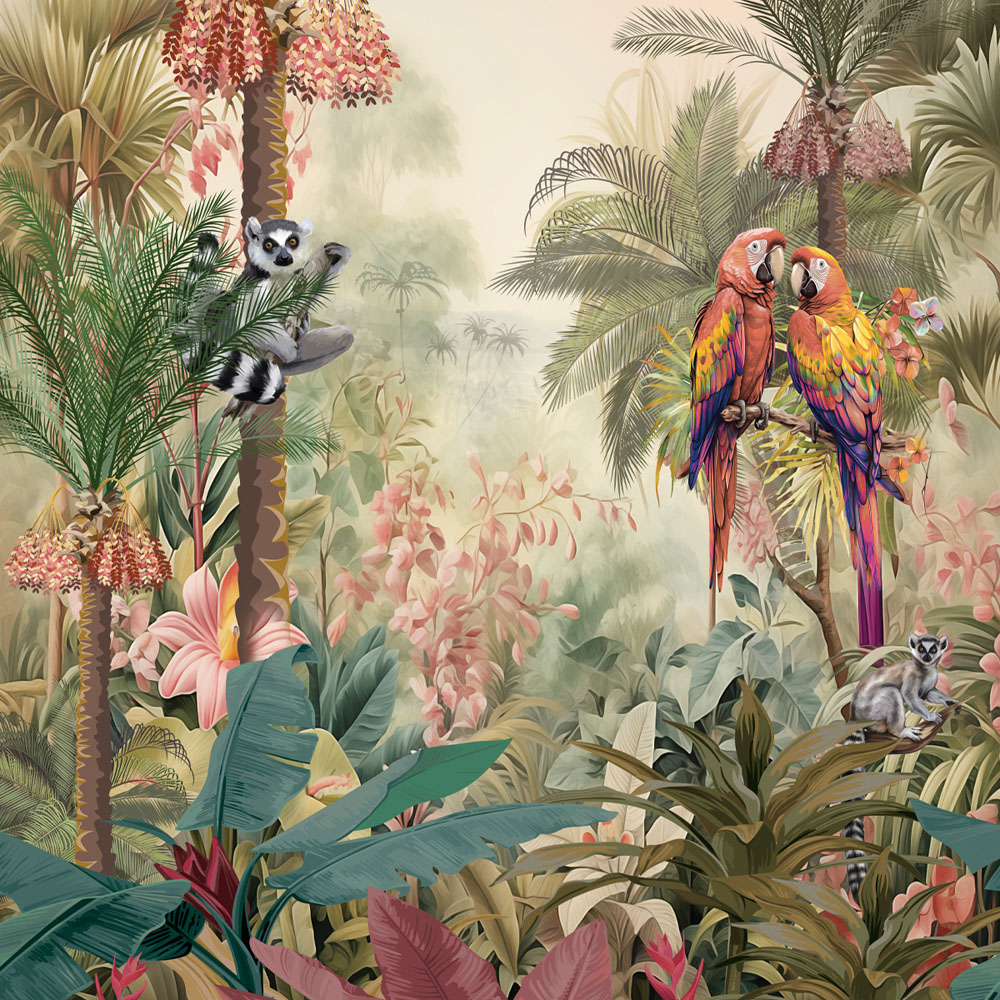 Splashbax Premium Artisan Tropical Oasis Acrylic Bathroom Wall Panel 2400 x 1200mm Image 2