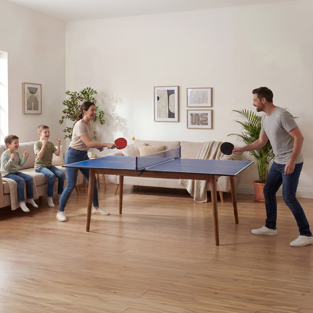 Charles Bentley Blue Table Tennis Table Top 6ft Image 8