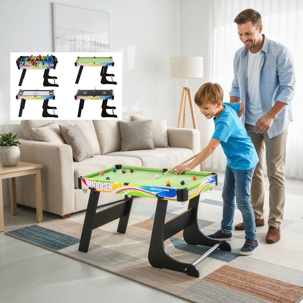 HOMCOM 4-in-1 Multi Arcade Gaming Table Image 2