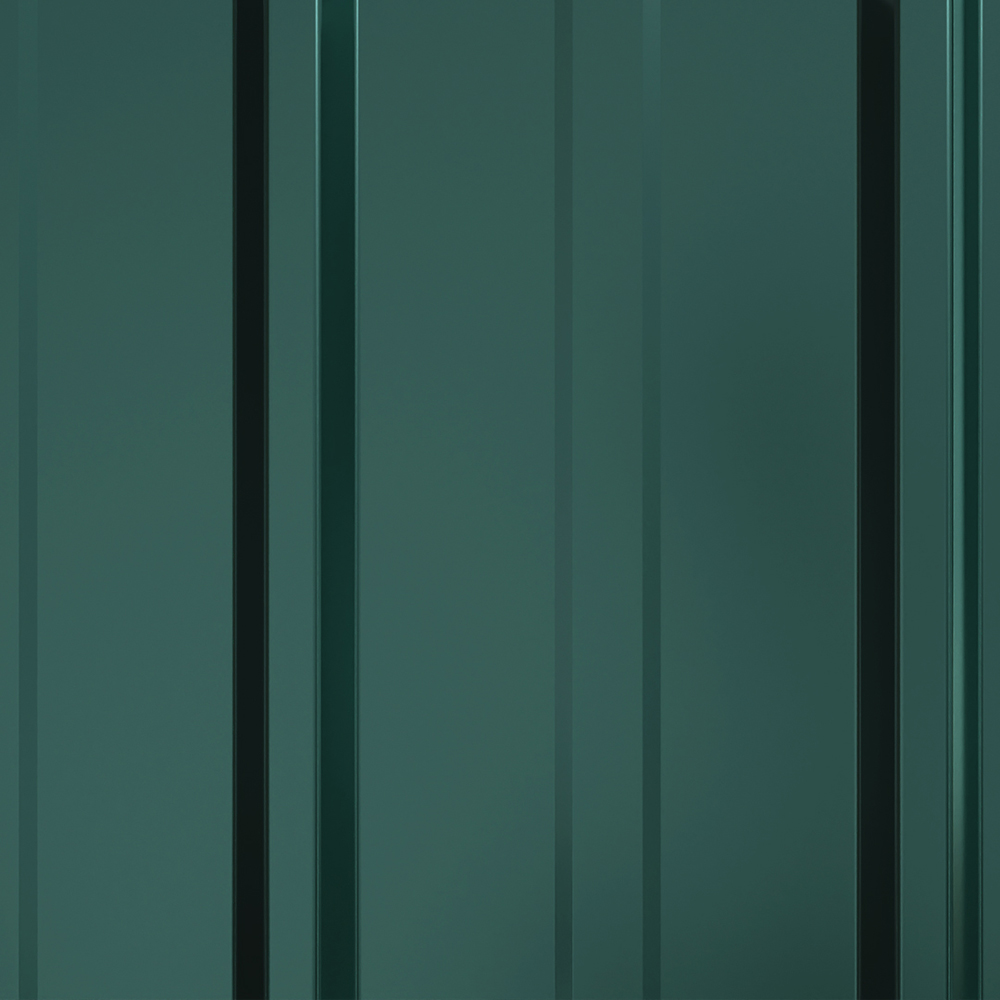 Living and Home 120 x 57cm Dark Green Galvanised Steel Roofing Sheet 12 Pack Image 4