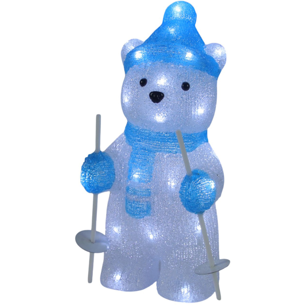 Acrylic Skiing Polar Bear Decoration Image 5