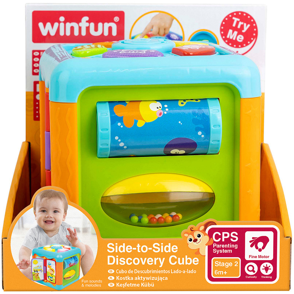 Winfun 5-in-1 Side-to-Side Discovery Sensory Activity Cube Image 3