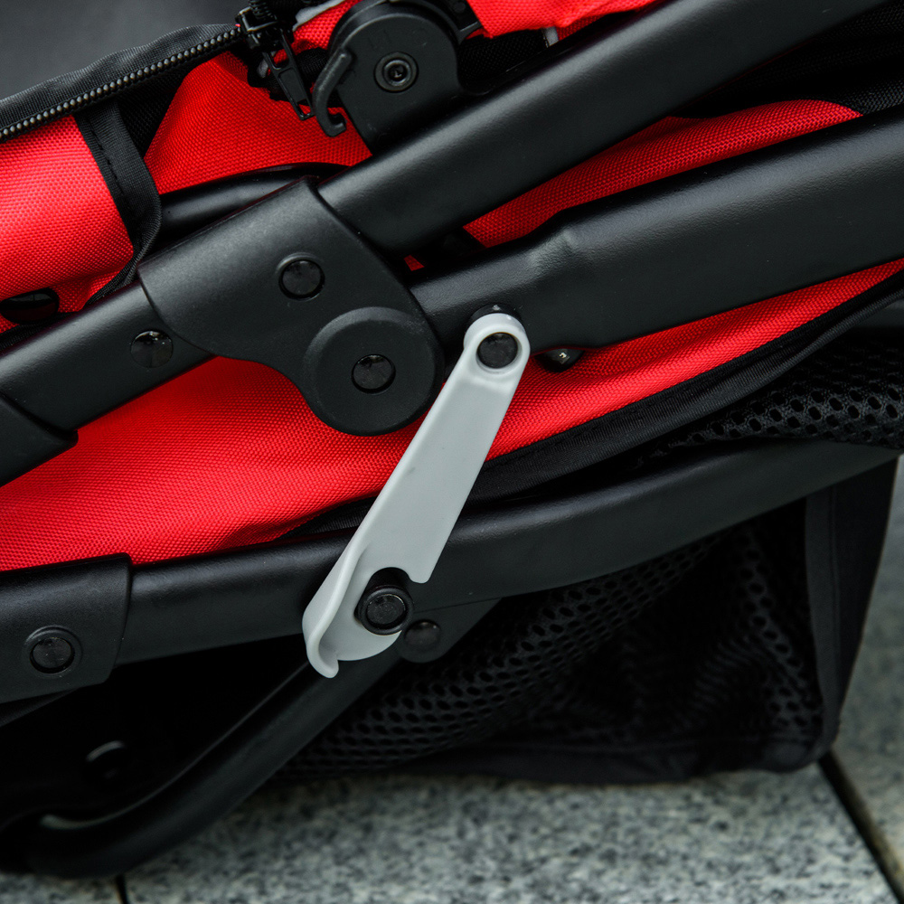 PawHut Red 3 Wheel Foldable Pet Stroller Image 3