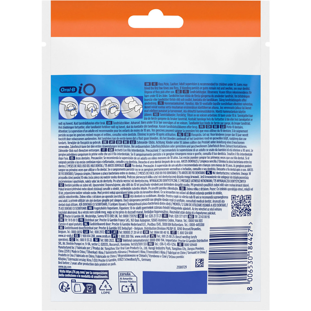 Pack of 75 Oral-B Simply Clean Floss Picks Image 2