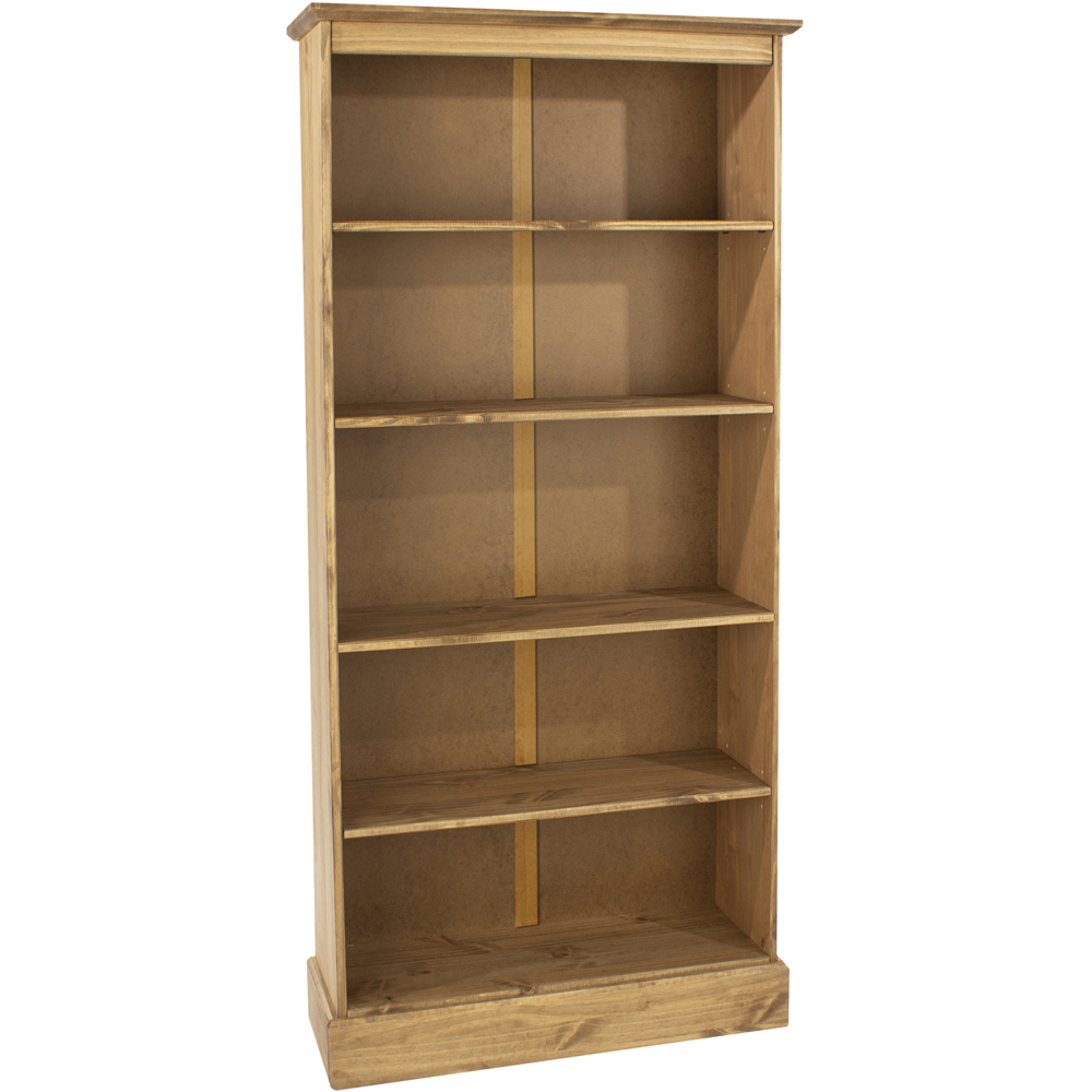 Core Products Corona 5 Shelf Pine Tall Bookcase Image 2