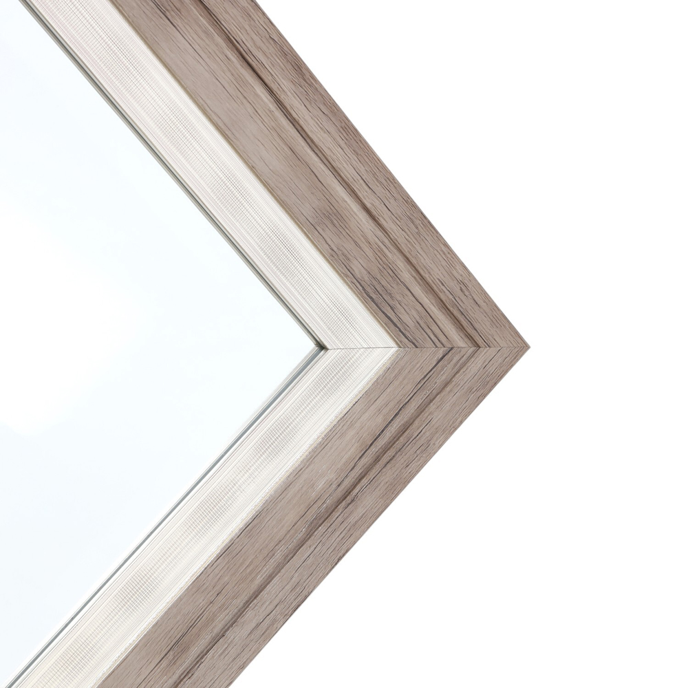 Arbury Stepped Mirror Brown Image 6