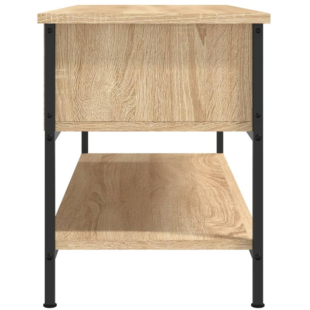 vidaXL 3 Shelf Sonoma Oak TV Cabinet Image 5