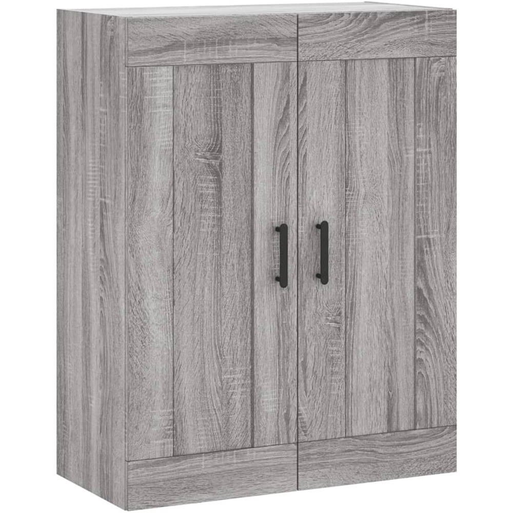 vidaXL 2 Door Grey Sonoma Wall Mounted Cabinet 2 Pack Image 5