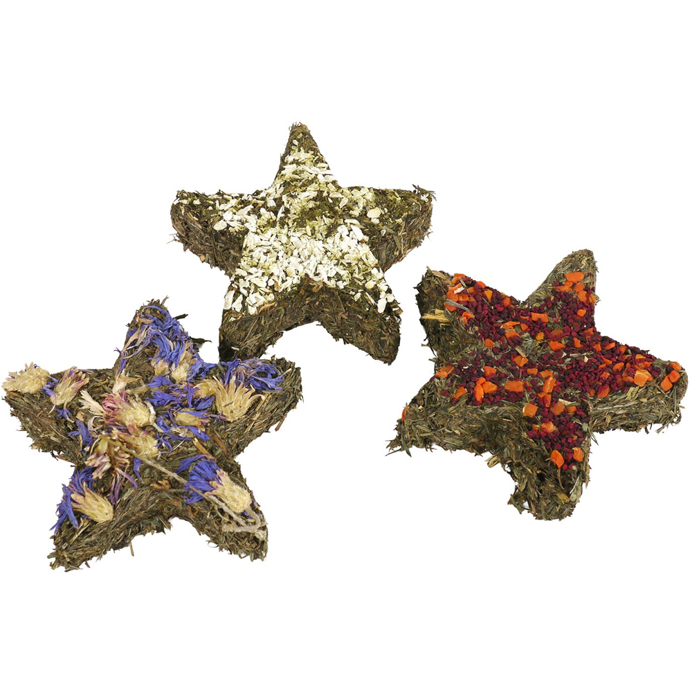 Natural Herb n Hay Stars Trio Treats Image 3