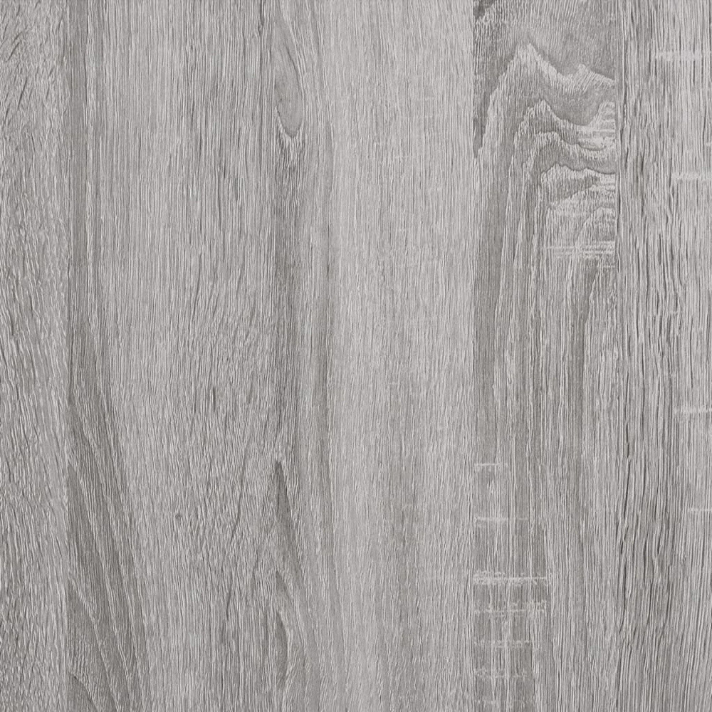 vidaXL Single Door Grey Wooden Bedside Cabinet Image 7