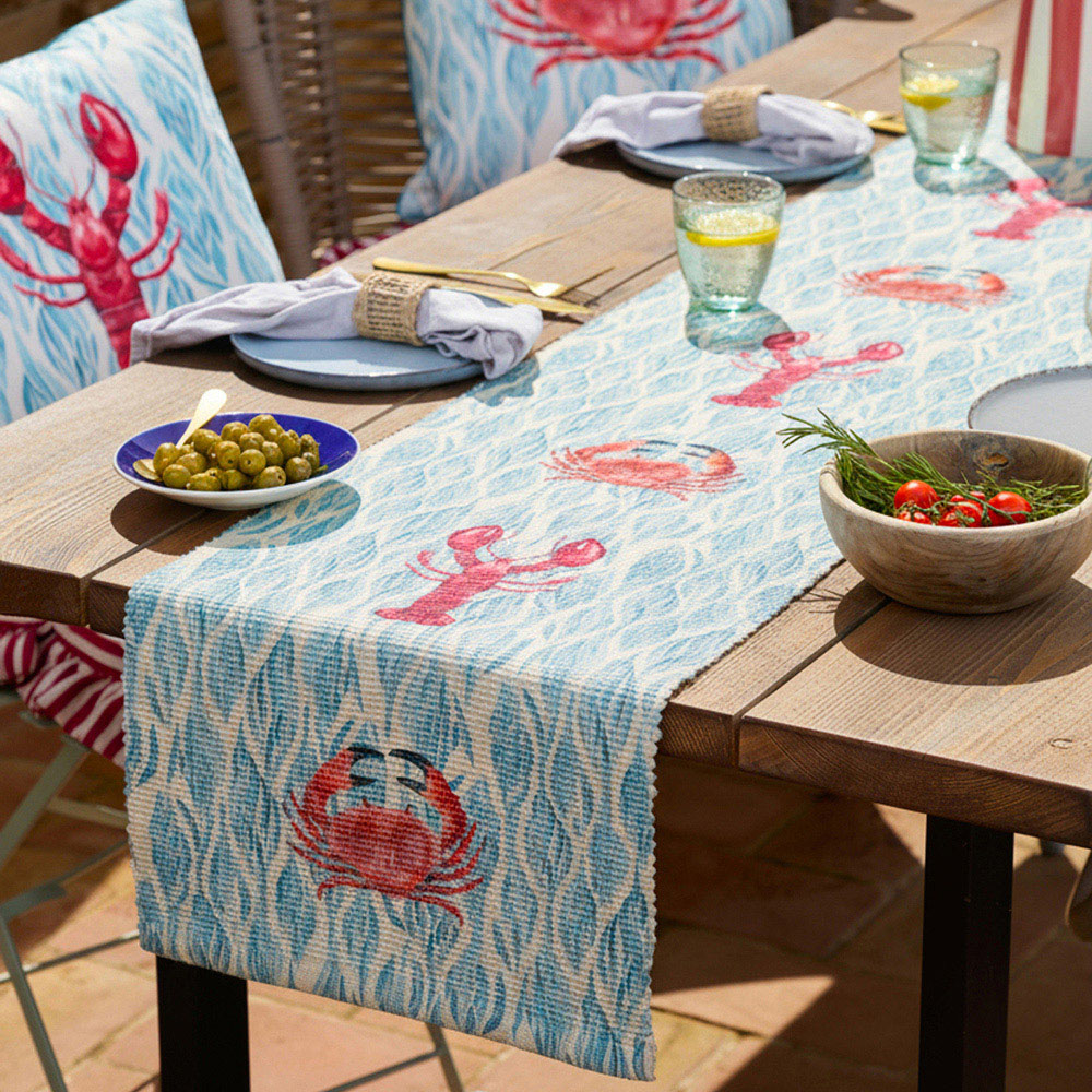 Wylder Blue Abersoch Crab Cushion 45 x 45cm Image 2