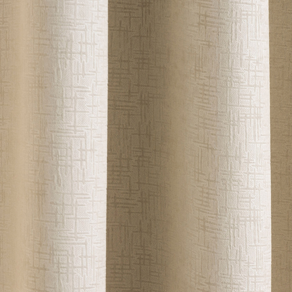 Enhanced Living Vogue Cream Thermal Blackout Eyelet Readymade Curtains 117 x 183cm Image 2