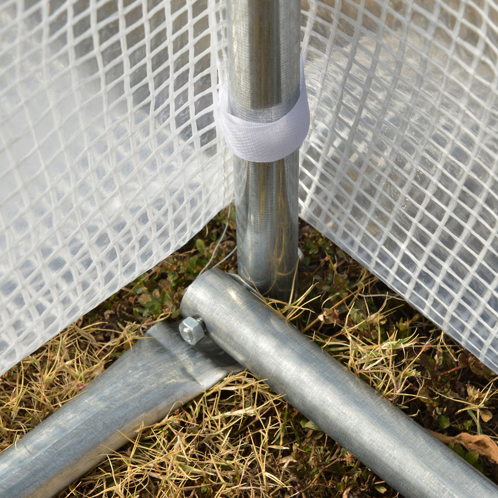 Outsunny White Plastic 10 x 13ft Polytunnel Greenhouse Image 3