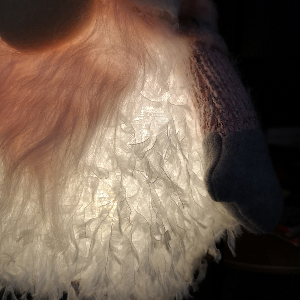 Samuel Alexander Light Up Pink Telescopic Legs Christmas Gonk Decoration Image 6