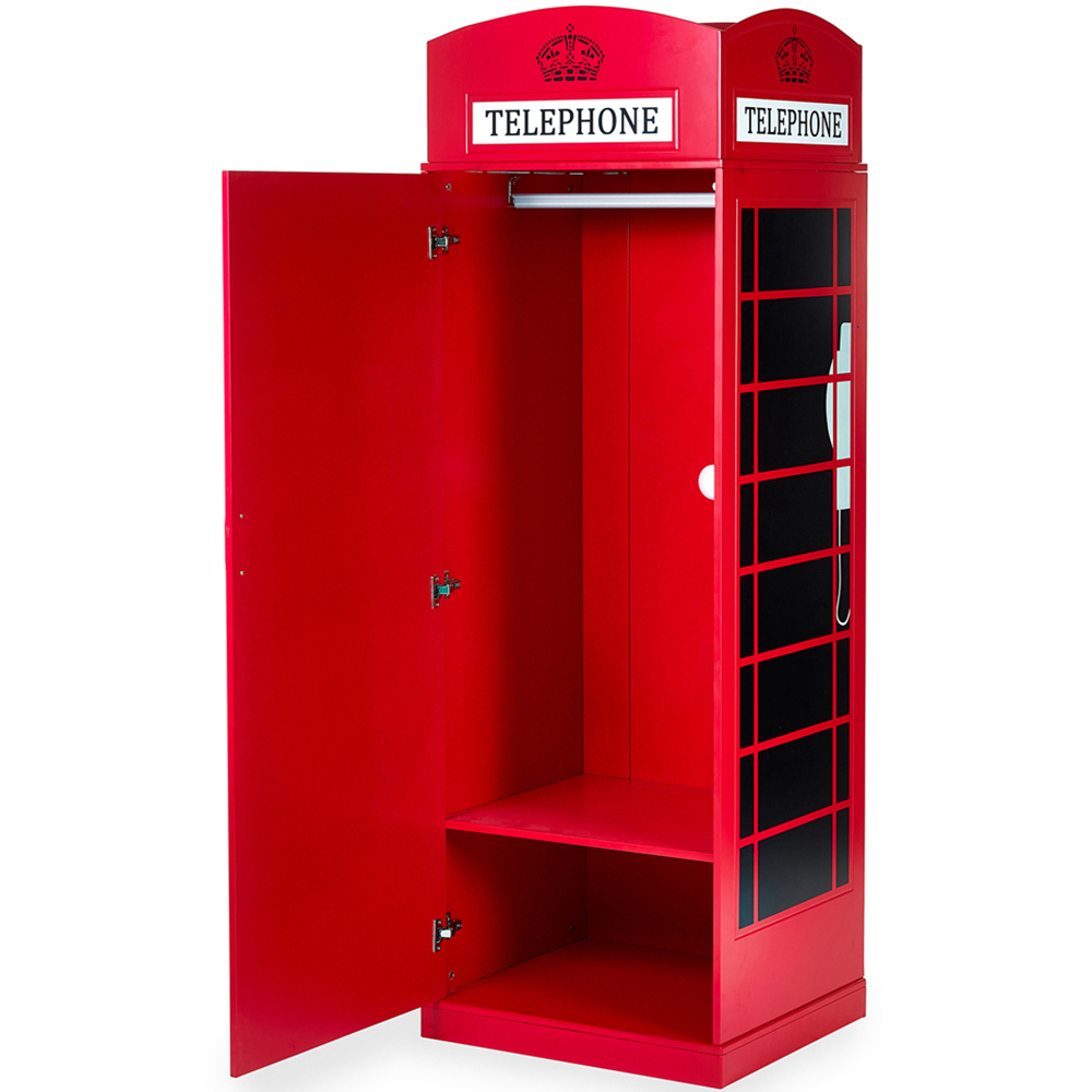 Julian Bowen Telephone Box Wardrobe Image 4