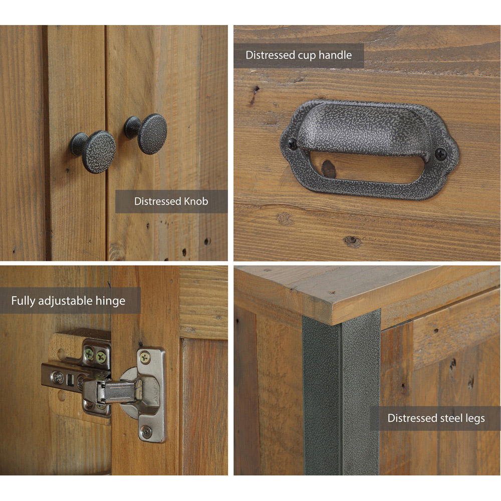 Baumhaus Urban Elegance 3 Door 4 Drawer Sideboard Image 4