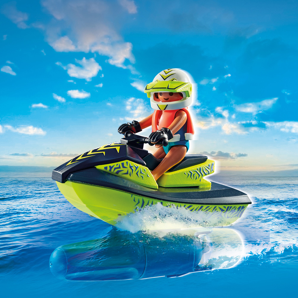 Playmobil Fireboat with Aqua Scooter Playset 52 Piece Image 4