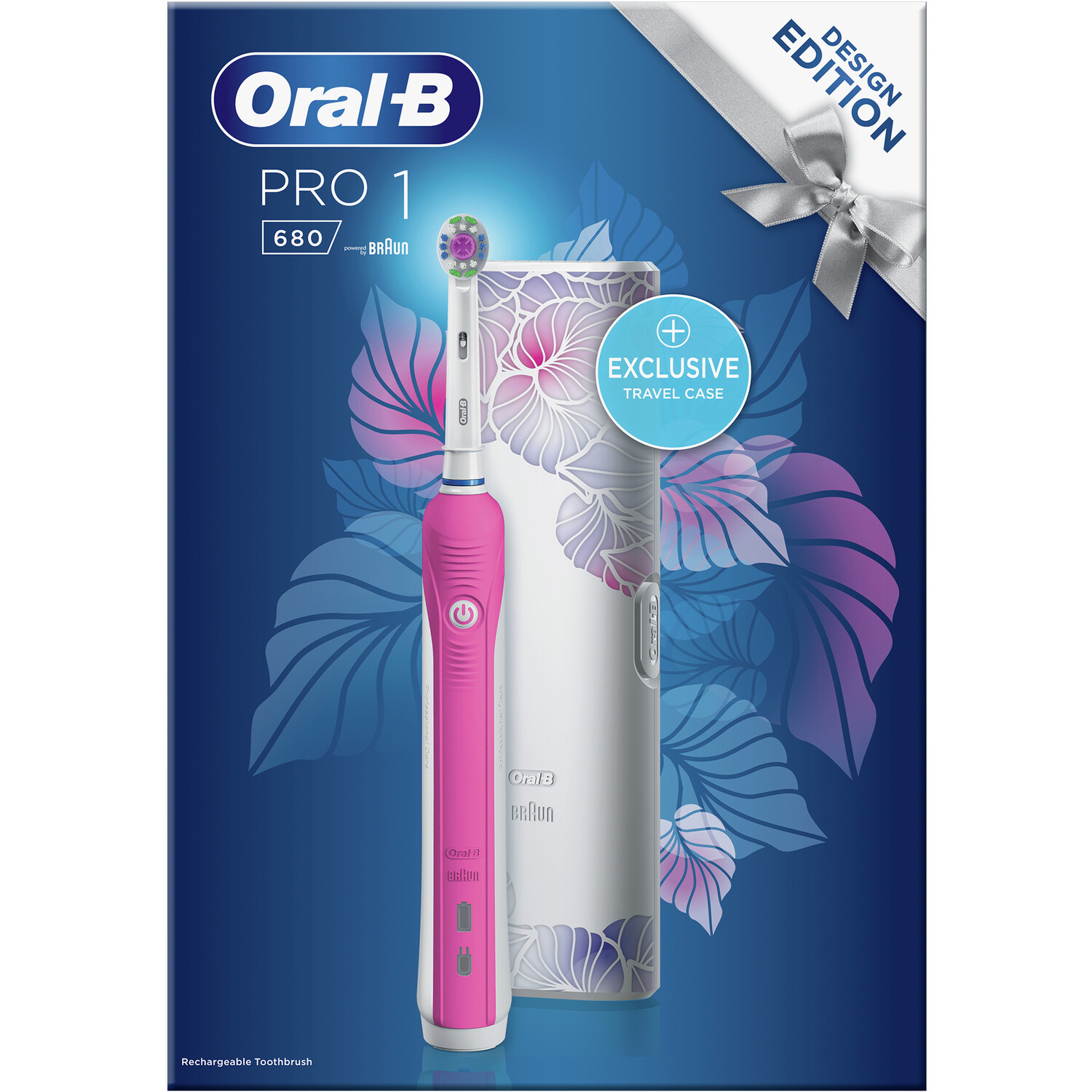 Oral-B Pro Clean Toothbrush and Travel Case - Pink Image 3