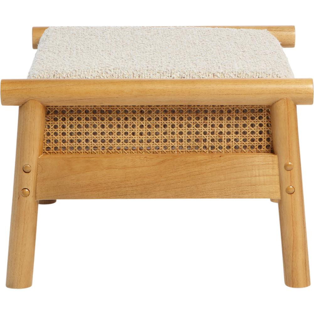 Desser Mindi Light Oak Natural Rattan Sutton Footstool Image 4