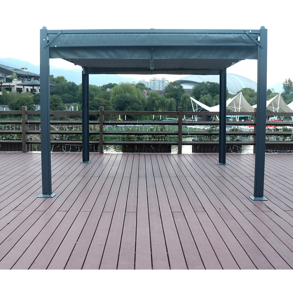 Naples Pergola Canopy Grey 3m Image 6