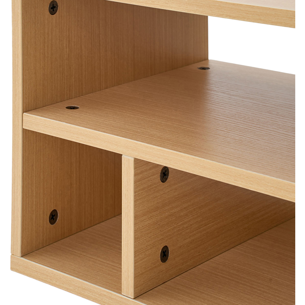 Living and Home 3 Shelf Natural Desktop Printer Stand Image 5