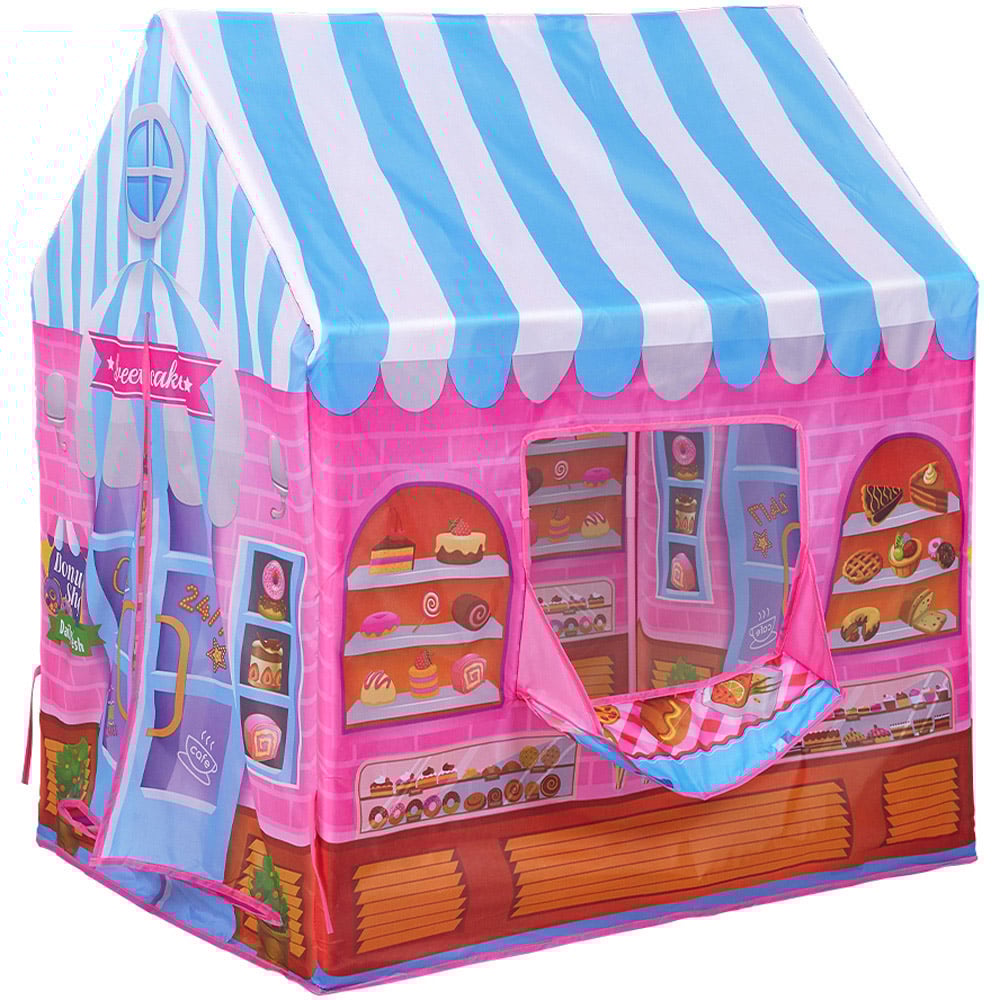 Living and Home Pink Portable Pretend Bakery Playhouse Image 1
