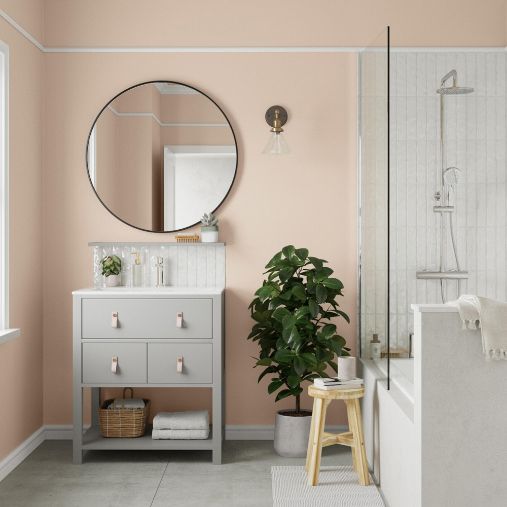 Dulux Trade Soft Peach Walls and Ceilings Diamond Matt Paint 5L Image 4