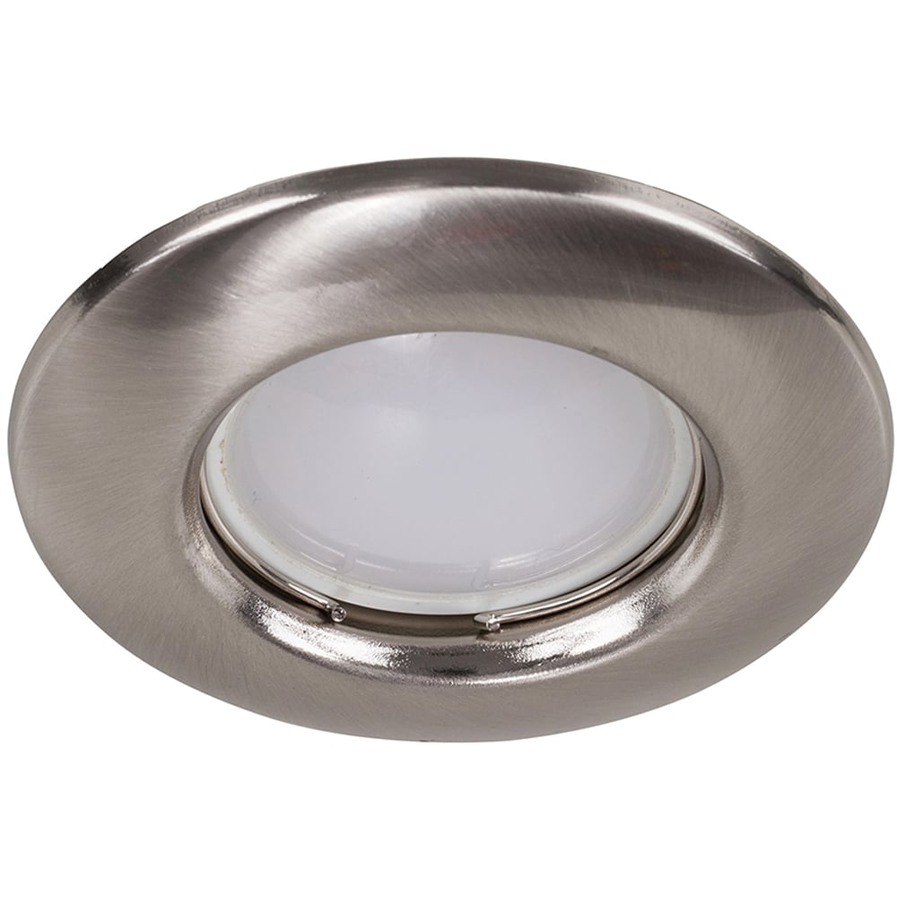 ValueLights Brushed Chrome Warm White LED Ceiling Downlight 6 Pack Image 3