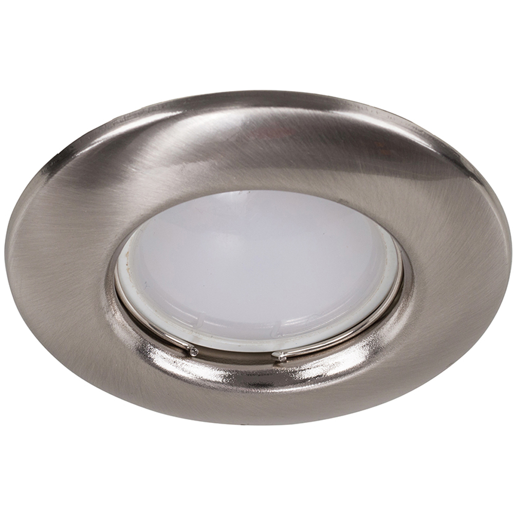 ValueLights Brushed Chrome Fixed Ceiling Downlight 30 Pack Image 3