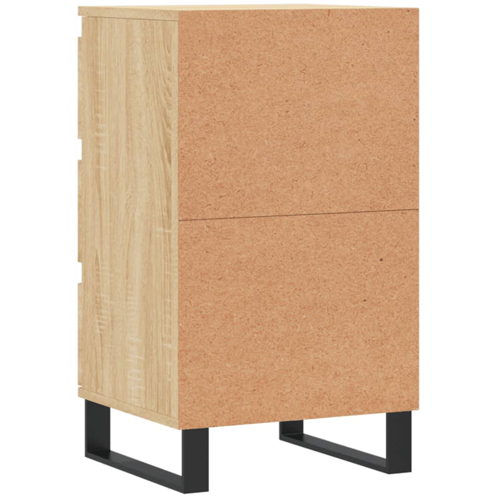 vidaXL 3 Drawer Sonoma Oak Sideboard Image 8