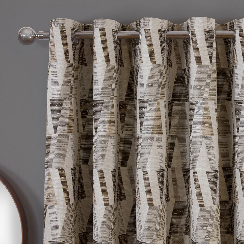 Indiana Geo Jacquard Curtain - Multicolour / 168cm / 137cm Image 2