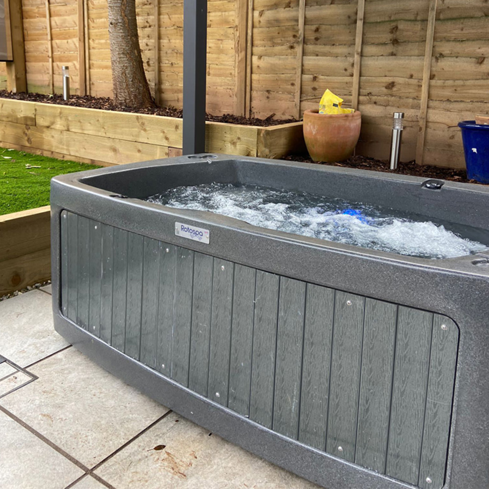 RotoSpa DuoSpa S240 2 to 3 Person Dark Grey Panel Hot Tub Image 4