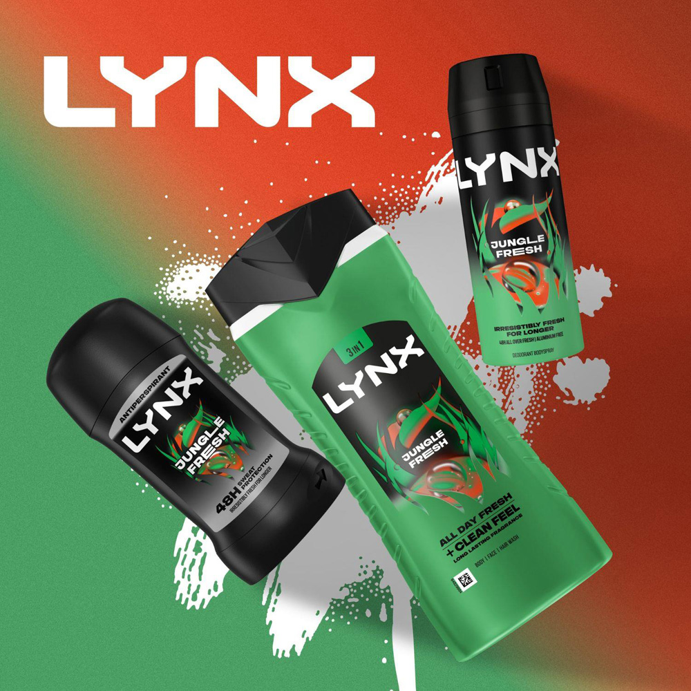Lynx Jungle Fresh Shower Gel 500ml and XXL Anti-Perspirant Spray Bundle Image 7