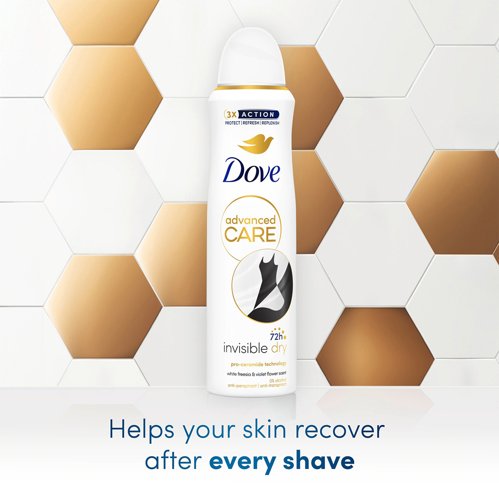 Dove Advanced Care Invisible Dry Anti-Perspirant for Women 12 Pack 150ml Image 3