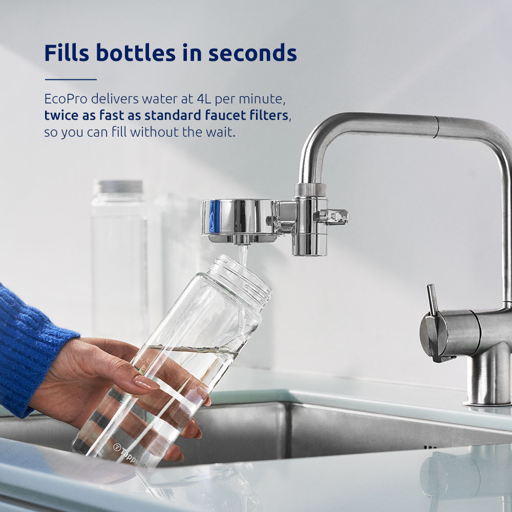 Tappwater EcoPro T3UC-P101 Chrome Compact Tap Water Filter Starter Pack Image 2