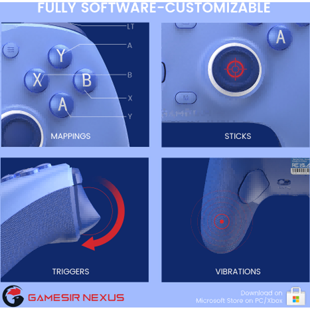 GameSir G7 SE Blue Wired Controller Image 6