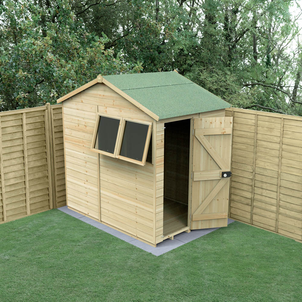 Forest Garden Timberdale 5 x 7ft 2 Opening Reverse Apex Garden Shed Image 2