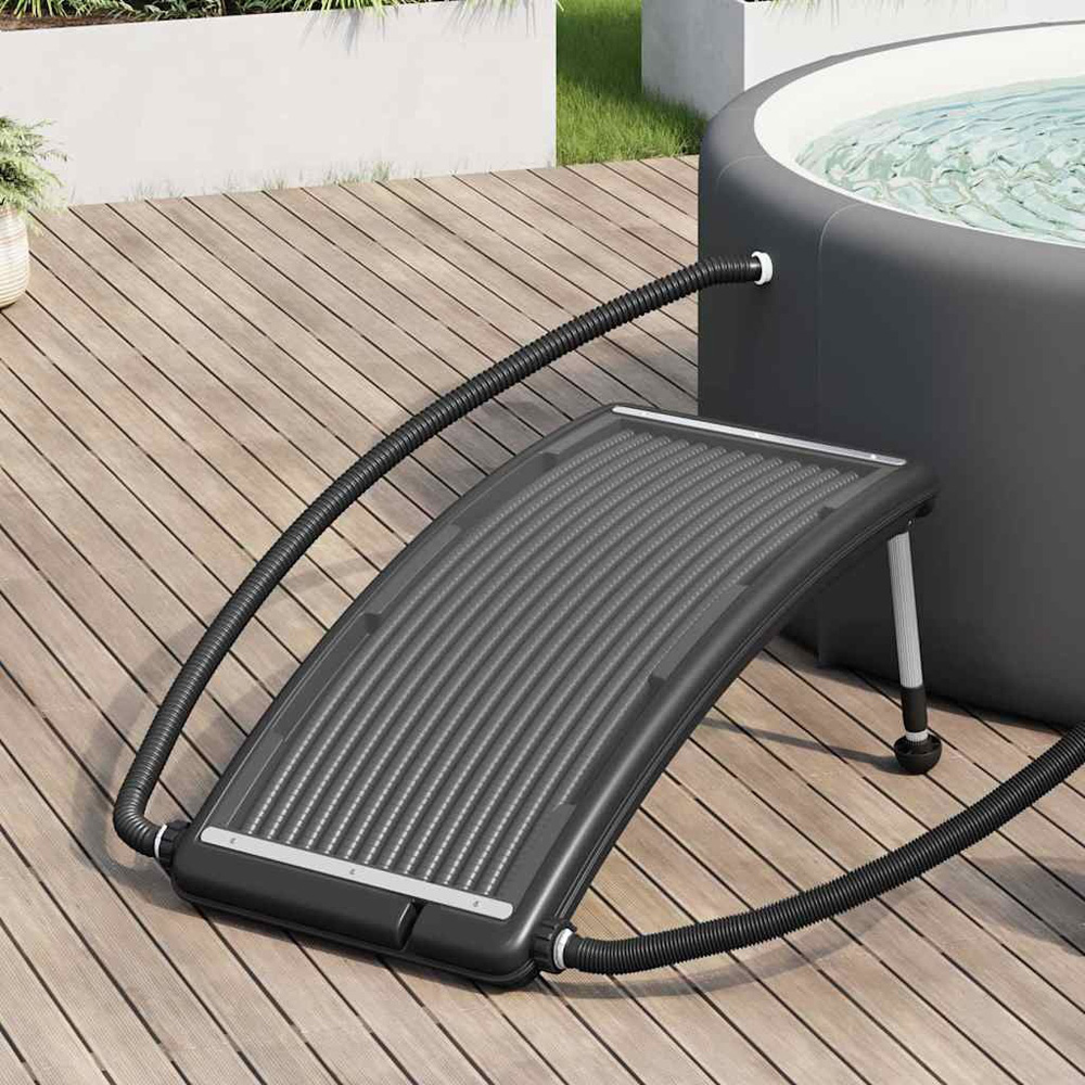 Walplus Black HDPE Aluminium Solar Pool Heating Panel 7 x 65 x 110cm Image 2