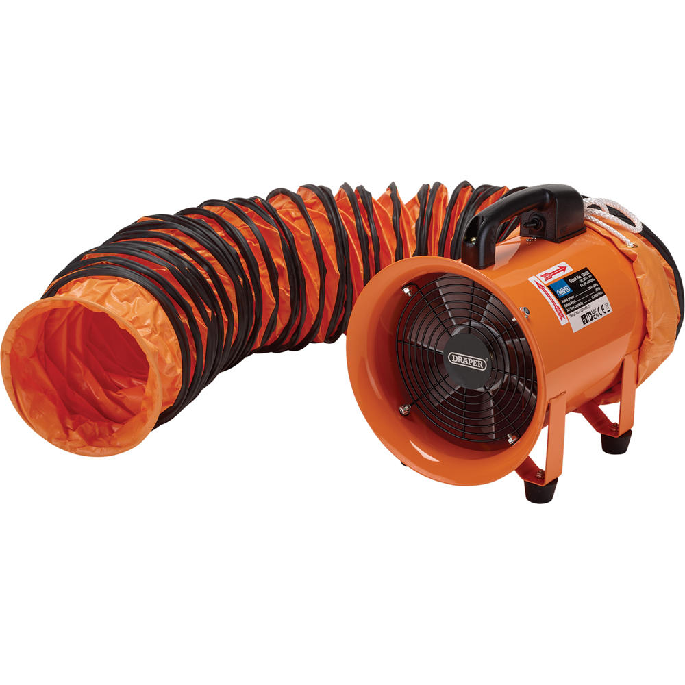 Draper Orange Air Mover Ventilator 8 inch Image 2