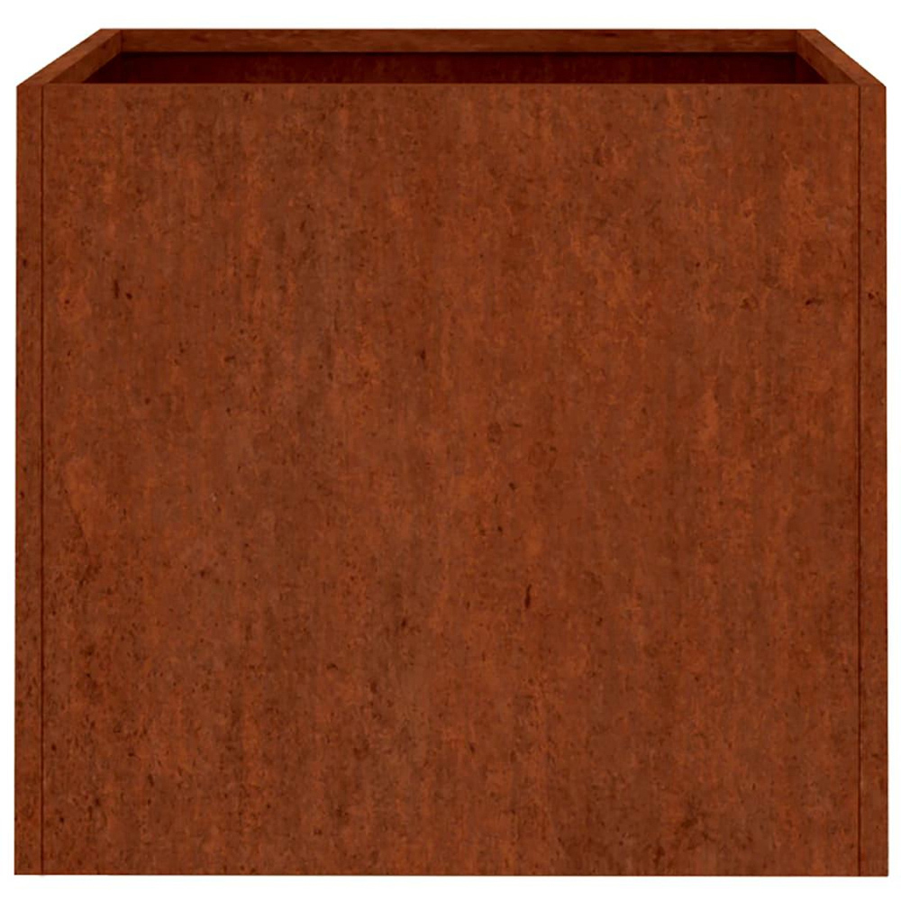 vidaXL Brown Corten Steel Garden Planter 32 x 30 x 29cm Image 4