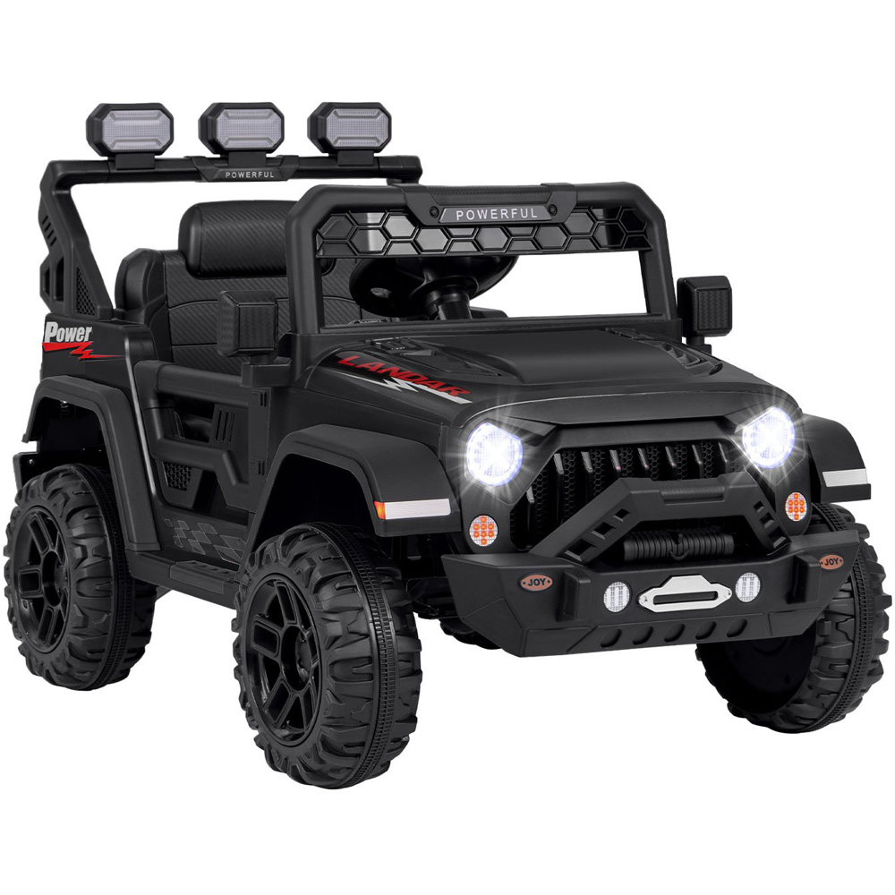 Costway Kids Black Ride On Truck with Remote Control and Wireless Connection 12V Image 1