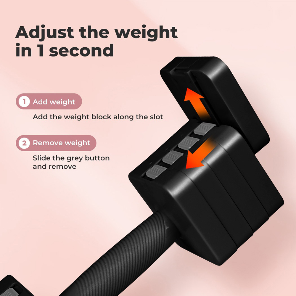 Spector Centra Black Metal Adjustable Dumbbell Pair 2.8-10kg Image 4