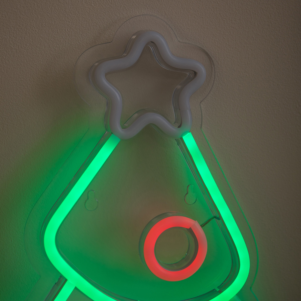 Samuel Alexander Multicolour LED Light-Up Neon Christmas Tree 40cm Image 3