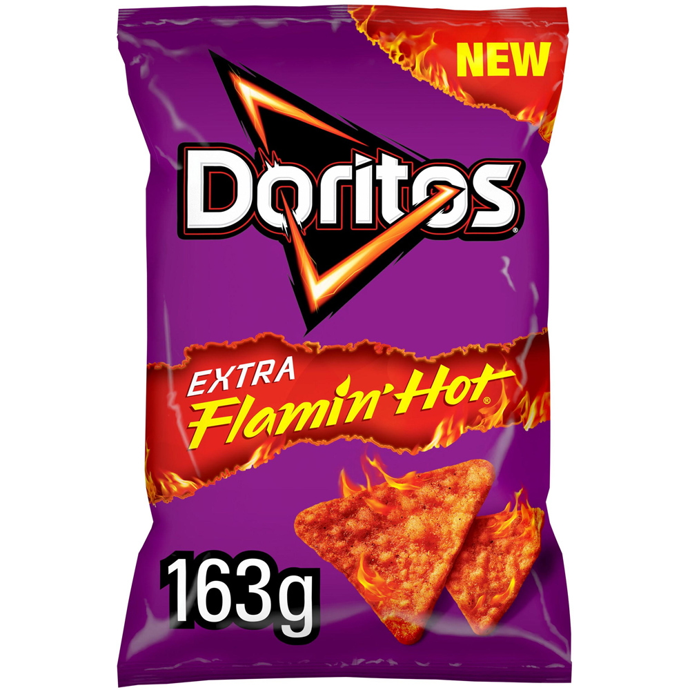Doritos Extra Flamin' Hot Crisps 163g Image