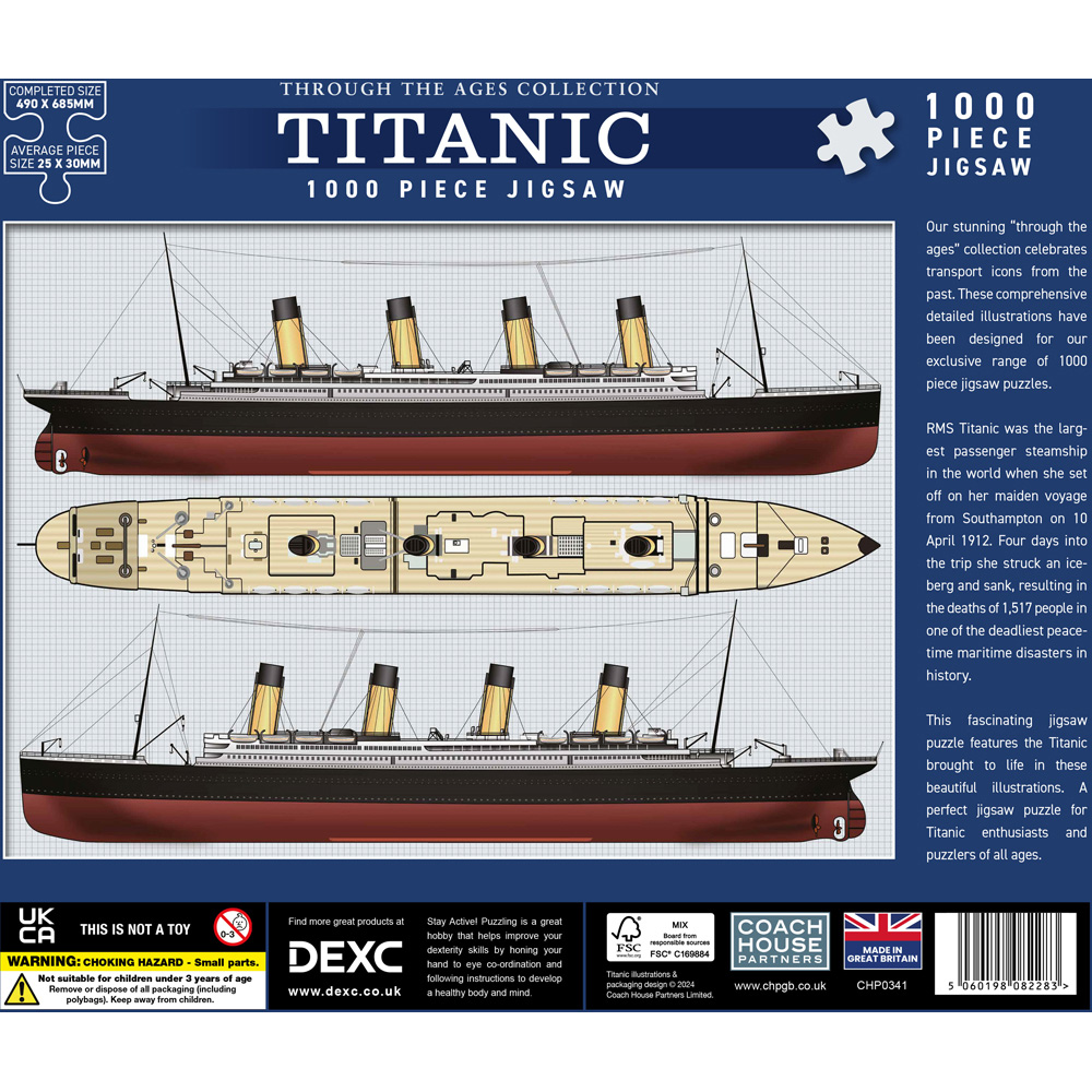 Titanic 1000 Piece Jigsaw Puzzle Image 2