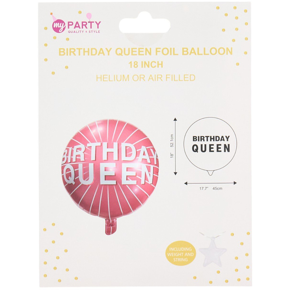 Birthday Queen Foil BalloonPink Image