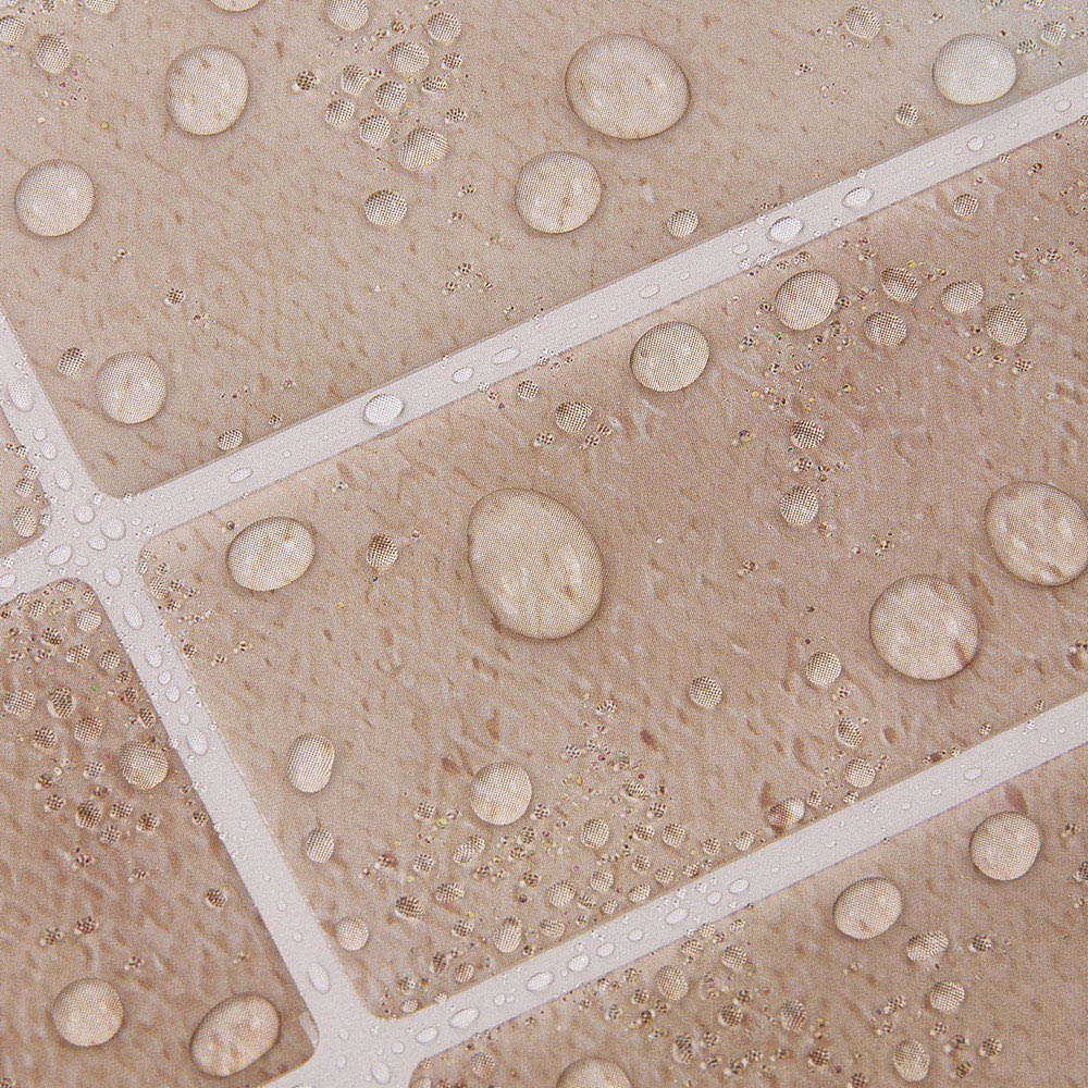 Living and Home Brown Rectangle Self Adhesive Wall Sticker 10 Pack Image 6