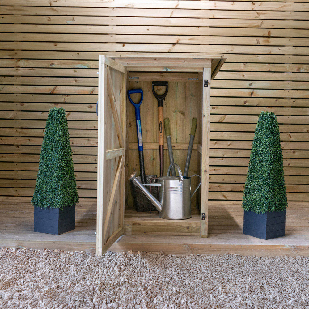 The Garden Village Gisburn 3 x 3ft Small Garden Storage Shed Image 7