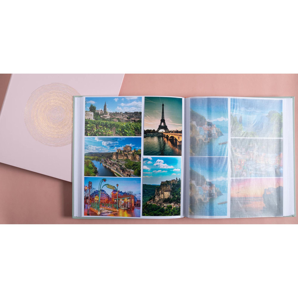Exacompta Ellipse Pink Rose Gold Infinity Design Photo Book Album 60 Pages 300 Photos Image 6