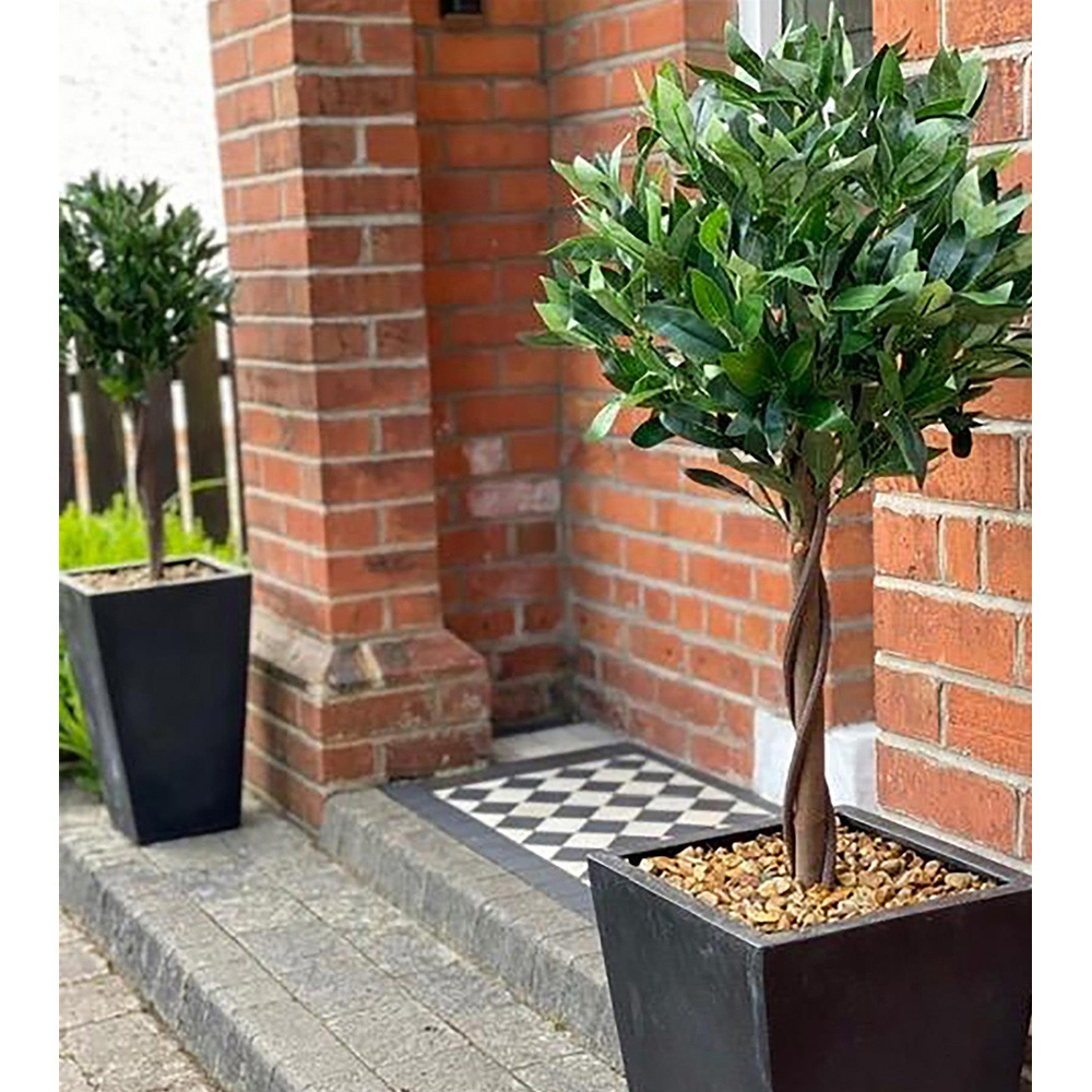 Leaf Twist Natural Topiary Bay Laurel Ball Artificial Tree 120cm 2 Pack Image 2